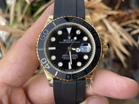 Yacht-Master 42 오이스터 42mm 옐로우 골드