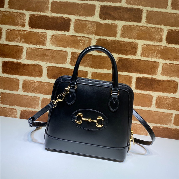 GUCCI 구찌 1955 홀스빗 스몰 탑 핸들백 블랙 621220 신상