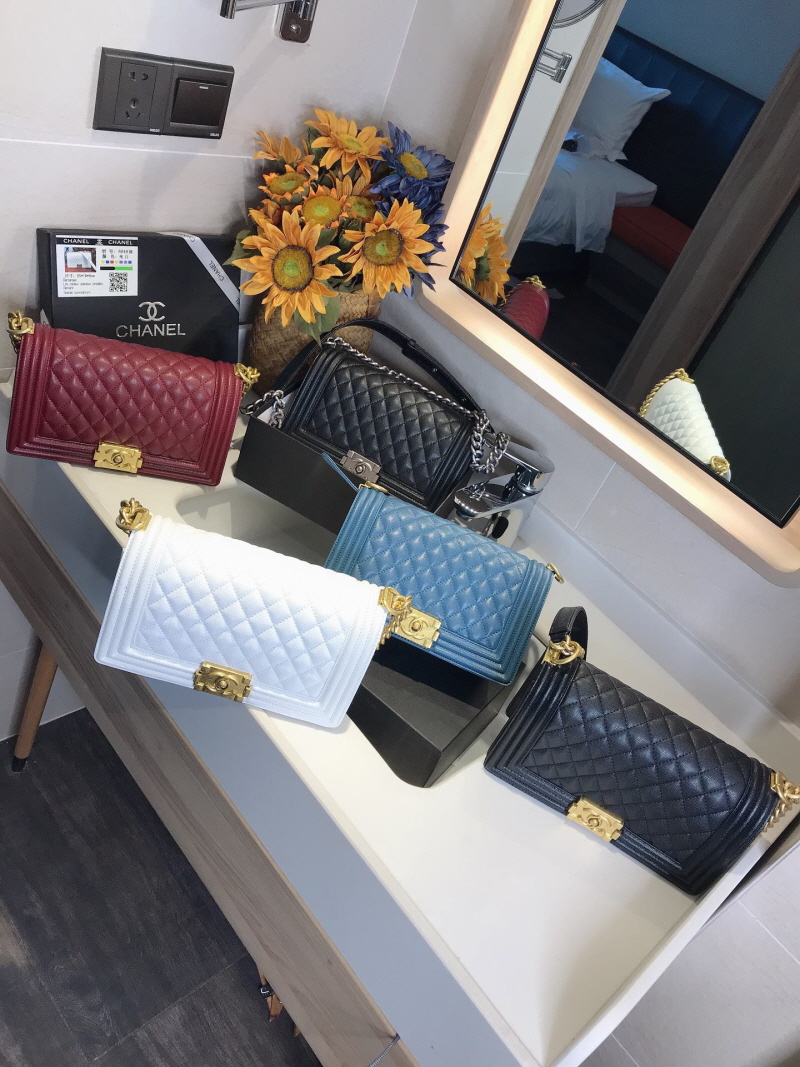 (실사영상) Chanel 샤넬 캐비어 보이백 4종